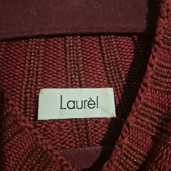 Women's Ribbed Knit Sweater - Red - Picture 2 of 8